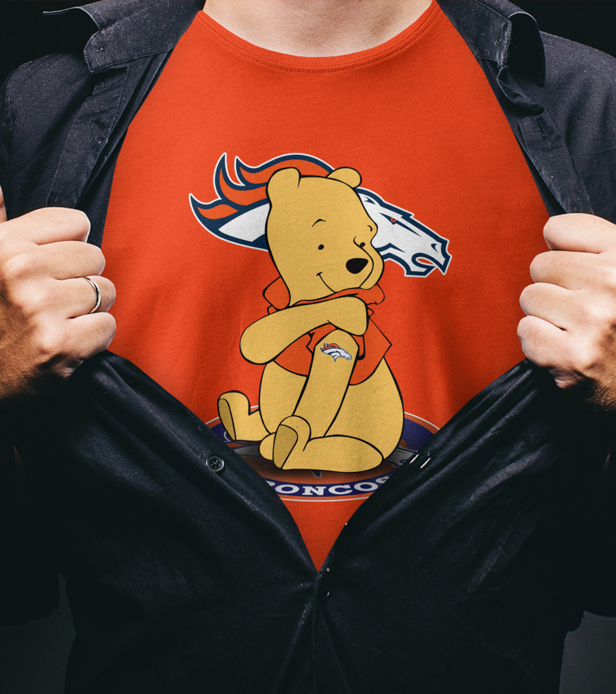 Denver Broncos Winnie The Pooh Football Fan T-Shirt
