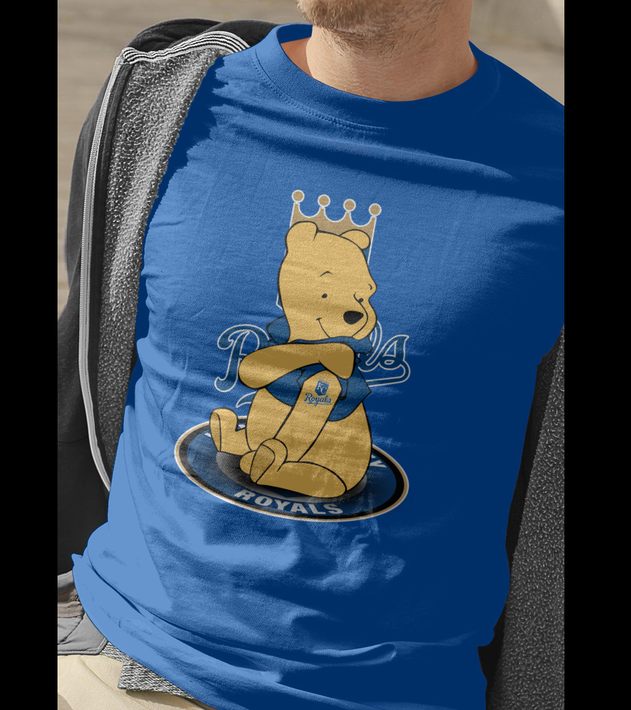 Kansas City Royals Winnie The Pooh Royals Baseball T-Shirt