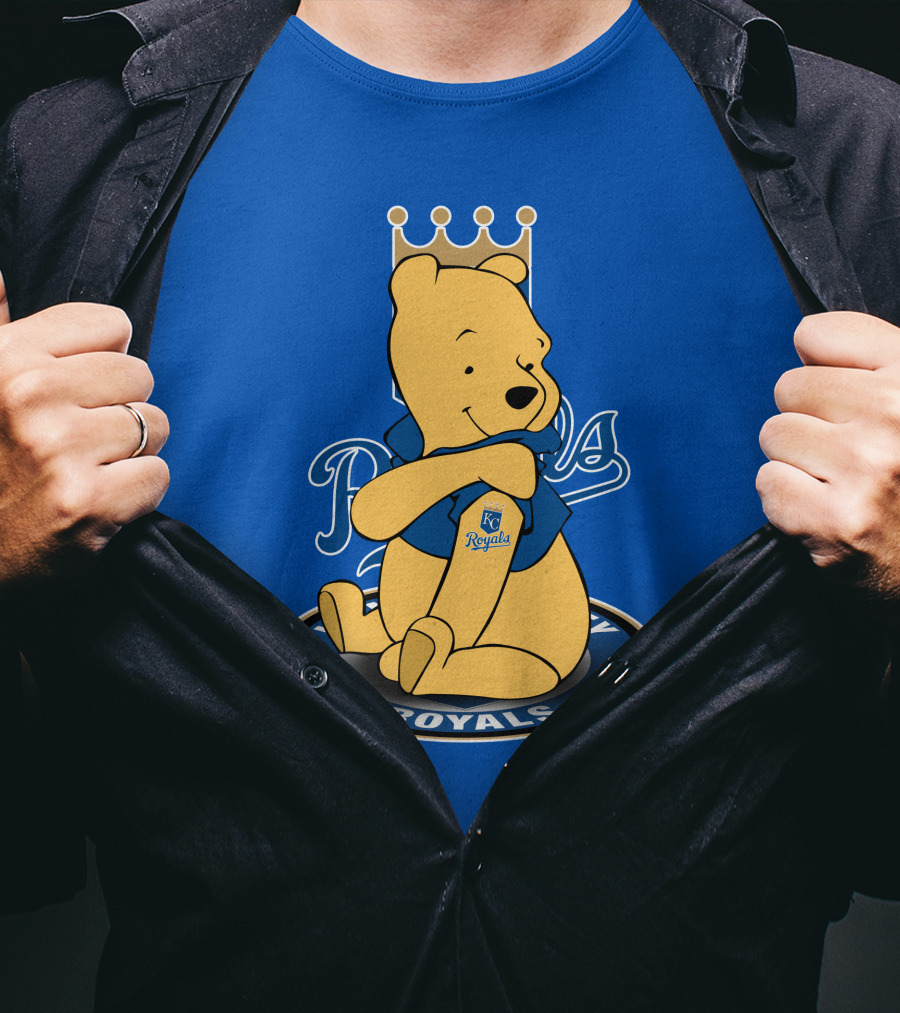 Kansas City Royals Winnie The Pooh Royals Baseball T-Shirt