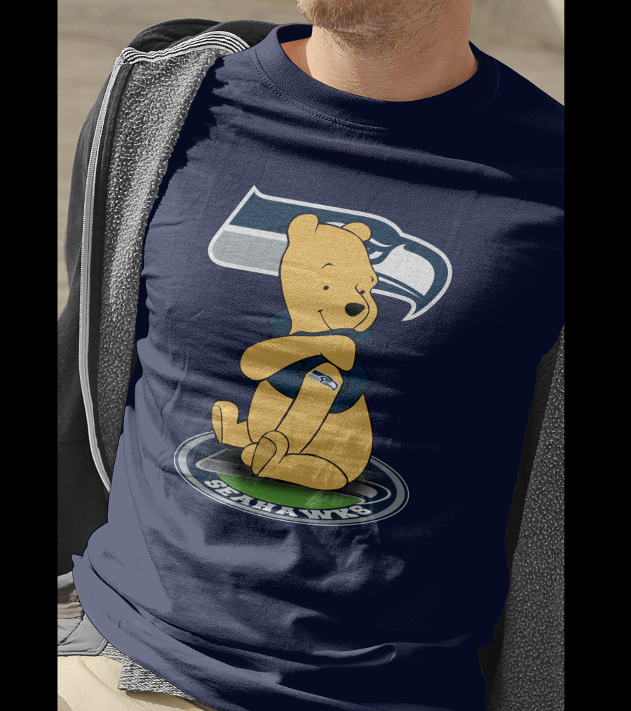 Seattle Seahawks Winnie The Pooh Fan Crossover T-Shirt