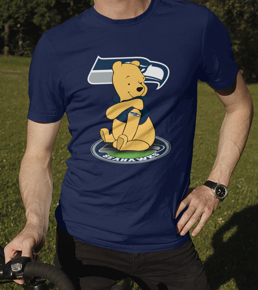 Seattle Seahawks Winnie The Pooh Fan Crossover T-Shirt