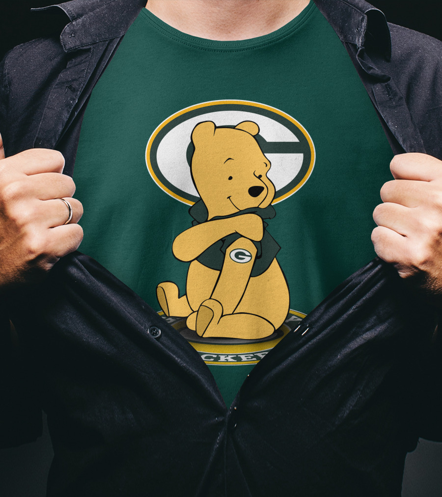 Green Bay Packers Winnie The Pooh G Logo Packers T-Shirt