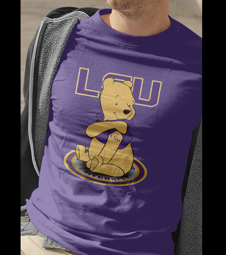 LSU Tigers Winnie The Pooh University Mascot T-Shirt
