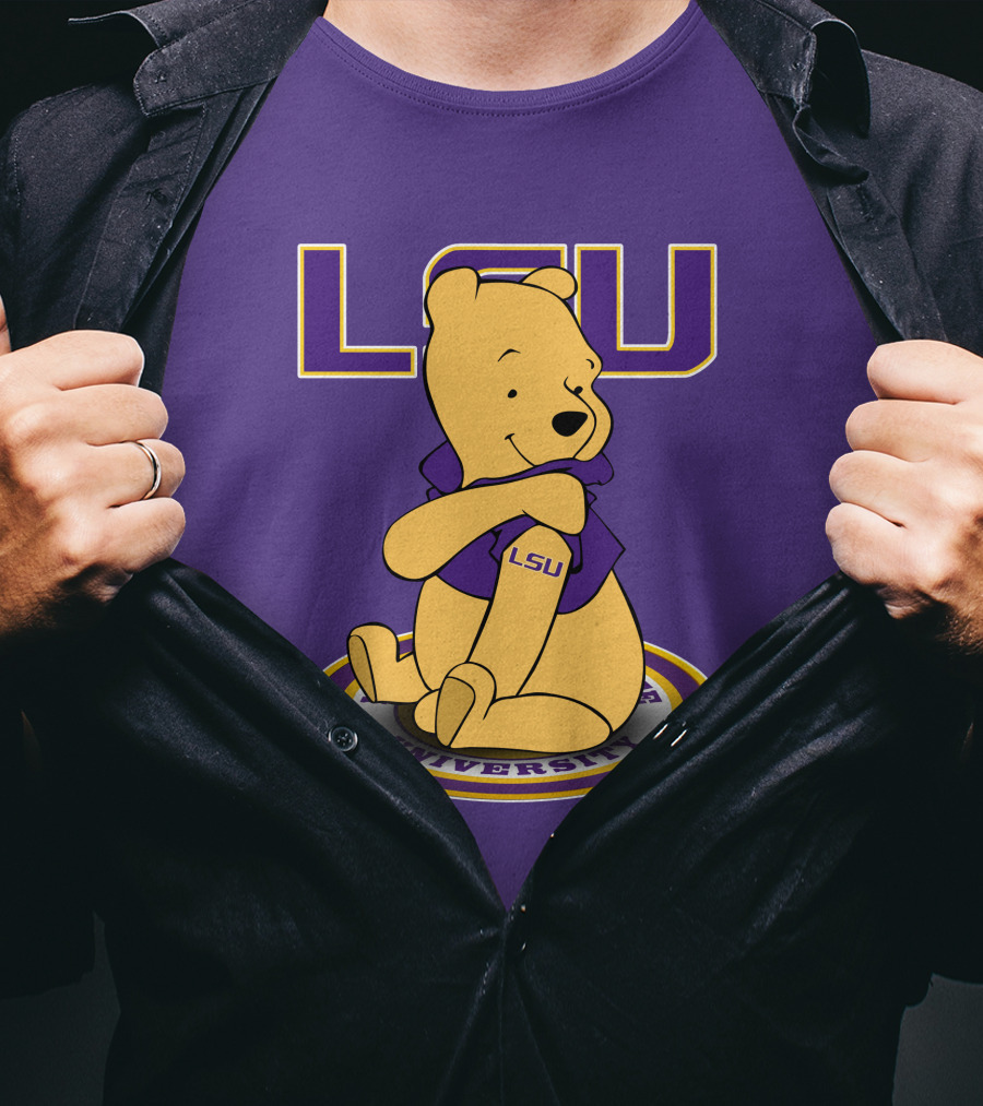 LSU Tigers Winnie The Pooh University Mascot T-Shirt