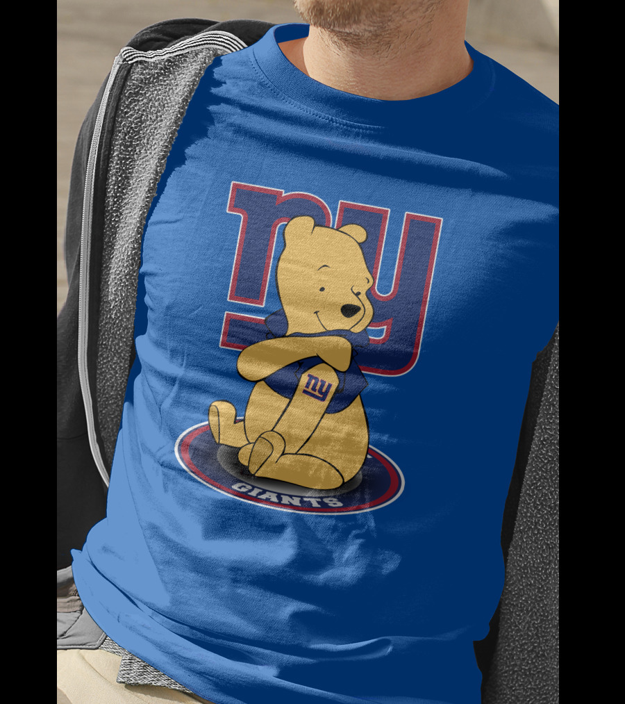 New York Giants Winnie The Pooh Ny Giants T-Shirt