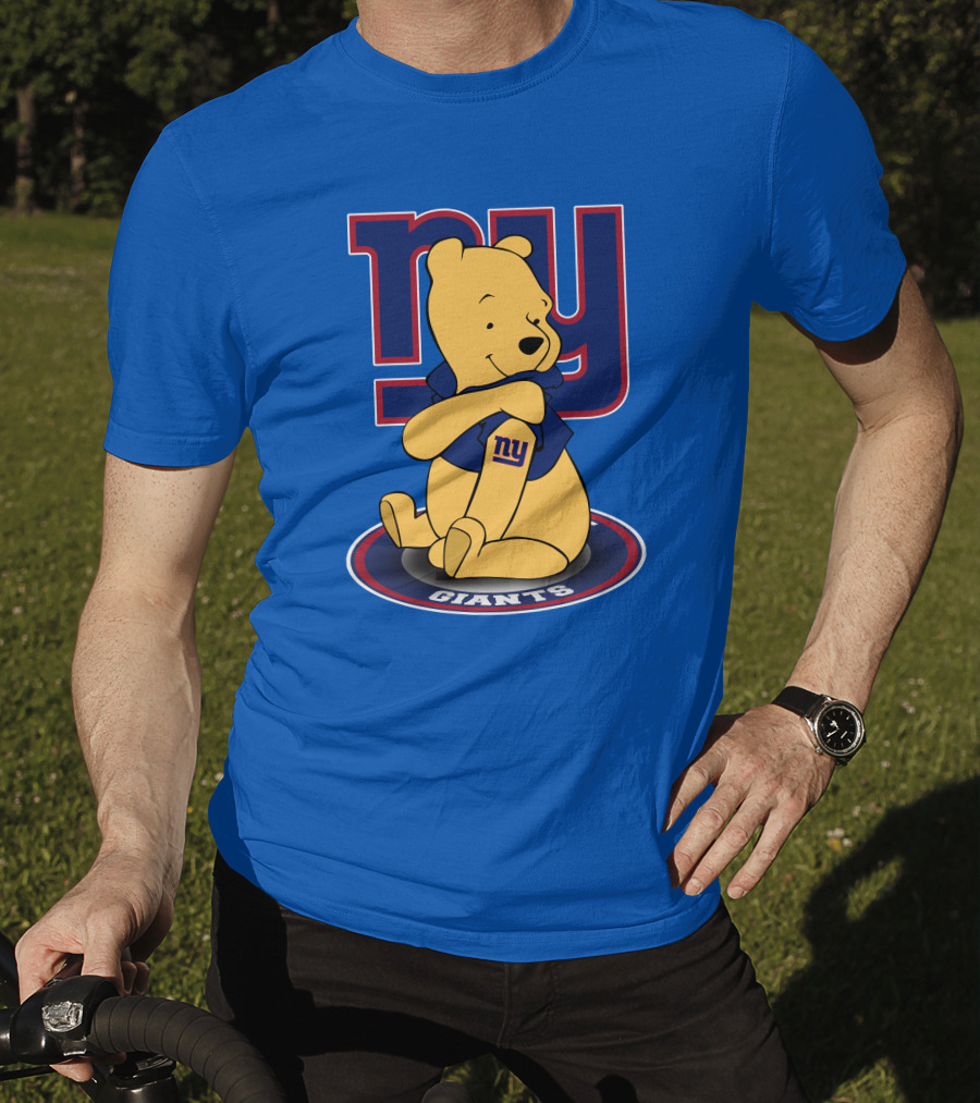 New York Giants Winnie The Pooh Ny Giants T-Shirt