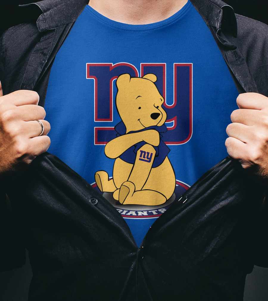 New York Giants Winnie The Pooh Ny Giants T-Shirt