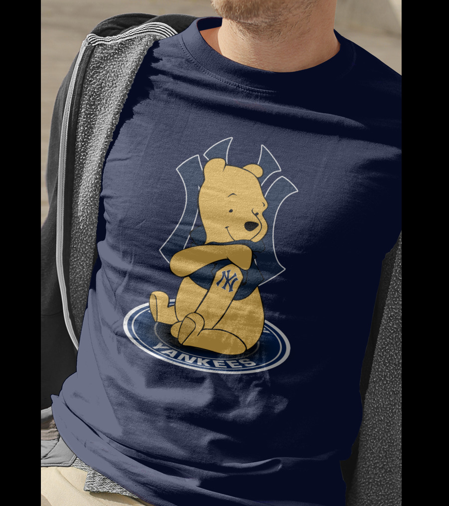New York Yankees Winnie The Pooh Yankees Logo T-Shirt