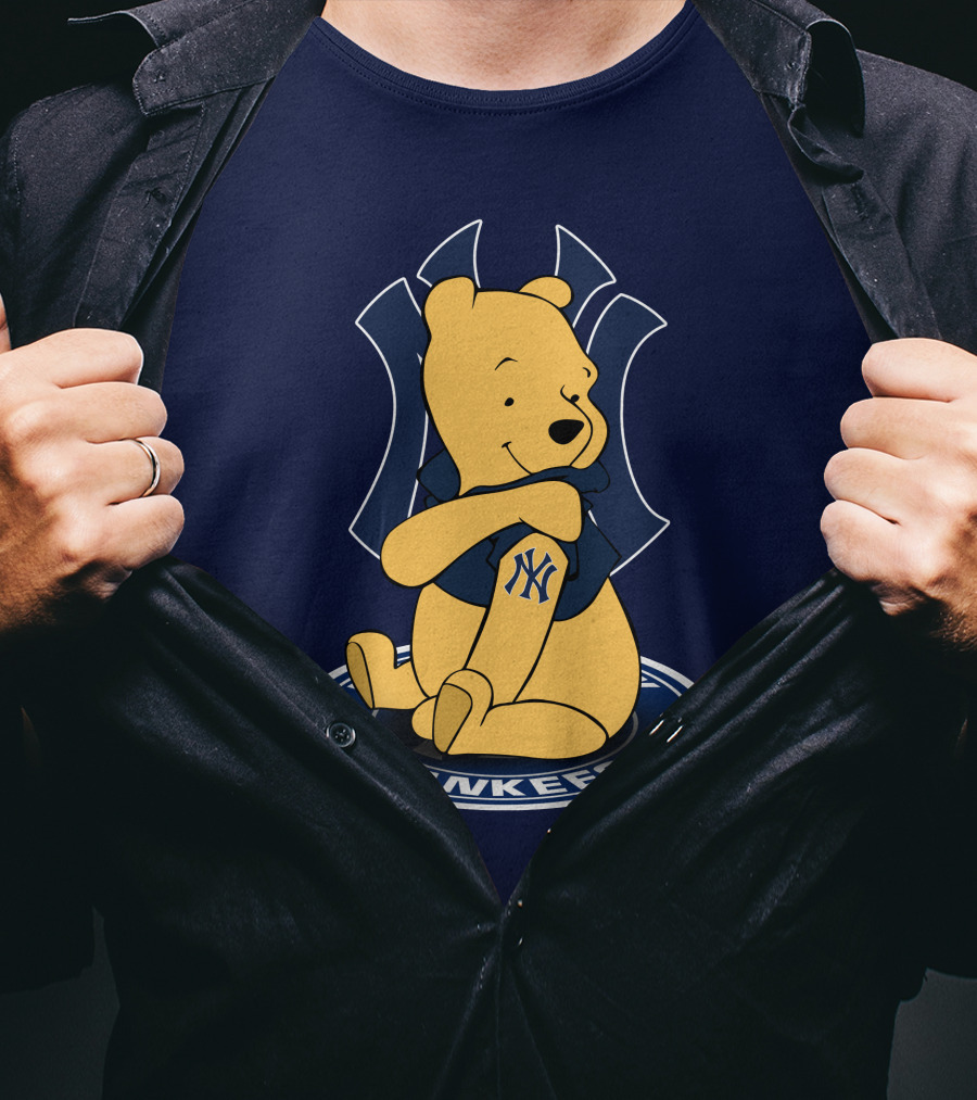 New York Yankees Winnie The Pooh Yankees Logo T-Shirt