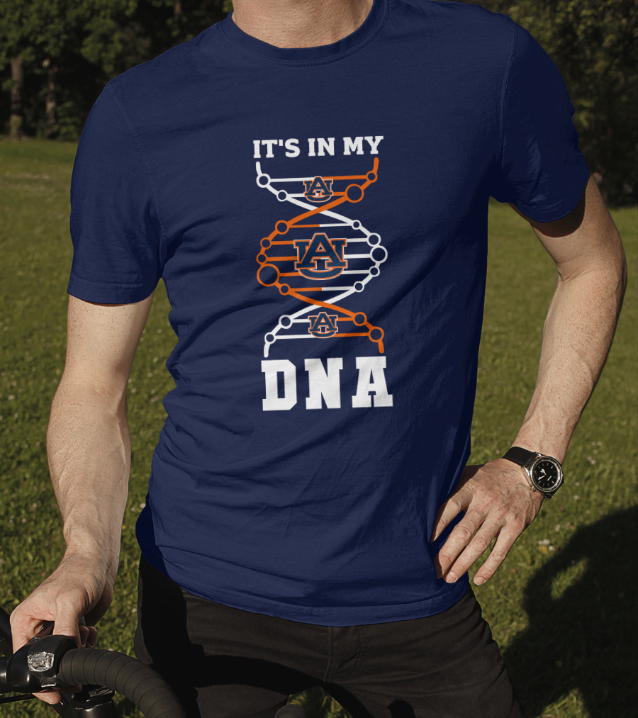 Auburn Tigers It's In My DNA Auburn University Logo DNA Strand T-Shirt