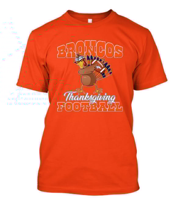 Broncos Thanksgiving Football Turkey T-Shirt