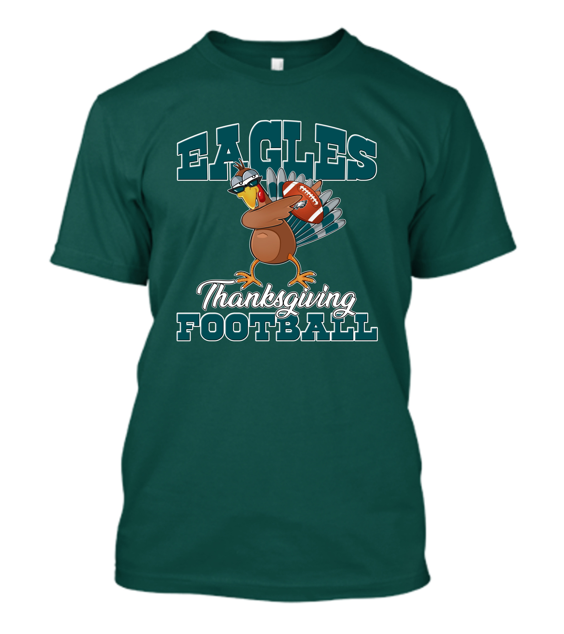 Eagles Thanksgiving Football Turkey T-Shirt