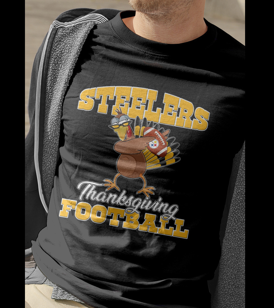 Steelers Thanksgiving Football Turkey T-Shirt
