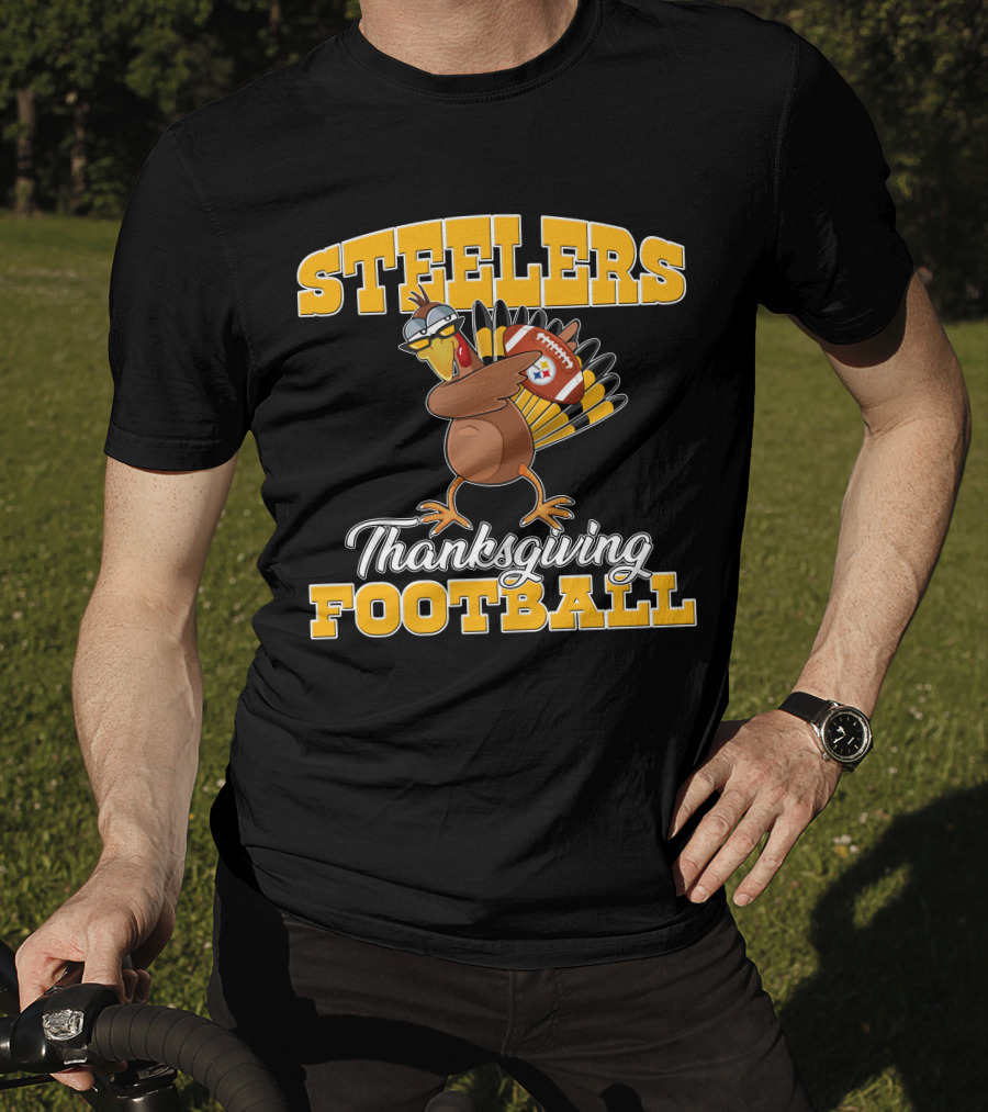 Steelers Thanksgiving Football Turkey T-Shirt