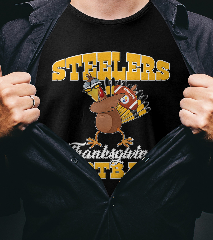 Steelers Thanksgiving Football Turkey T-Shirt