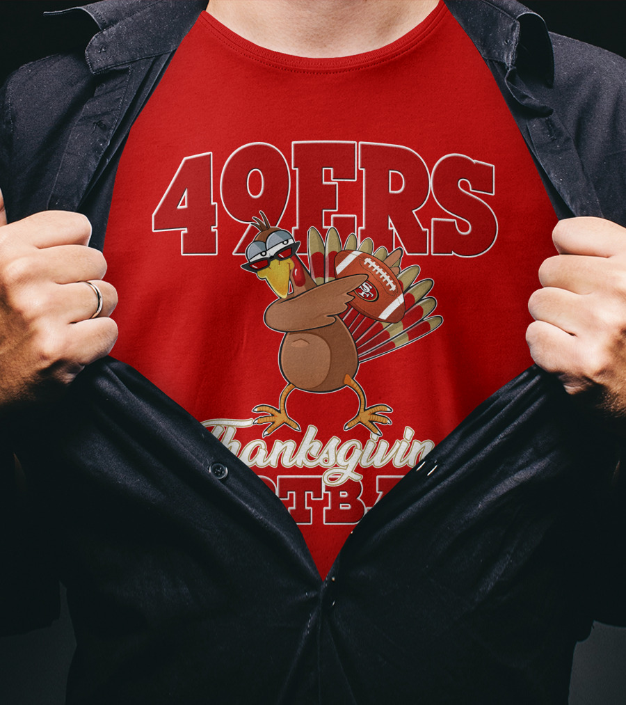 49ers Thanksgiving Football Turkey T-Shirt