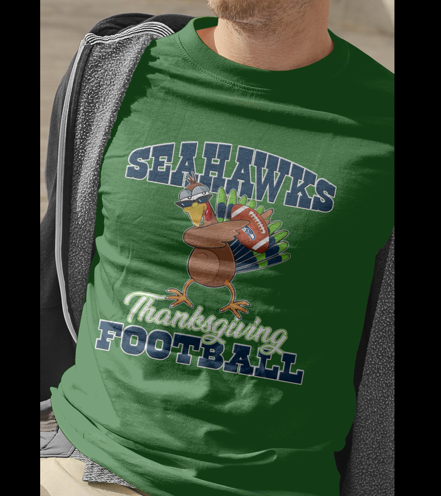 Seahawks Thanksgiving Football Turkey T-Shirt