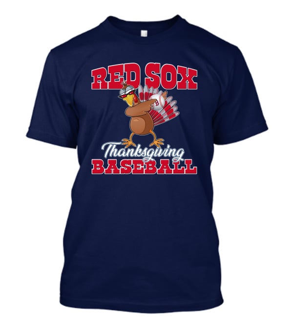 Red Sox Thanksgiving Baseball Turkey T-Shirt