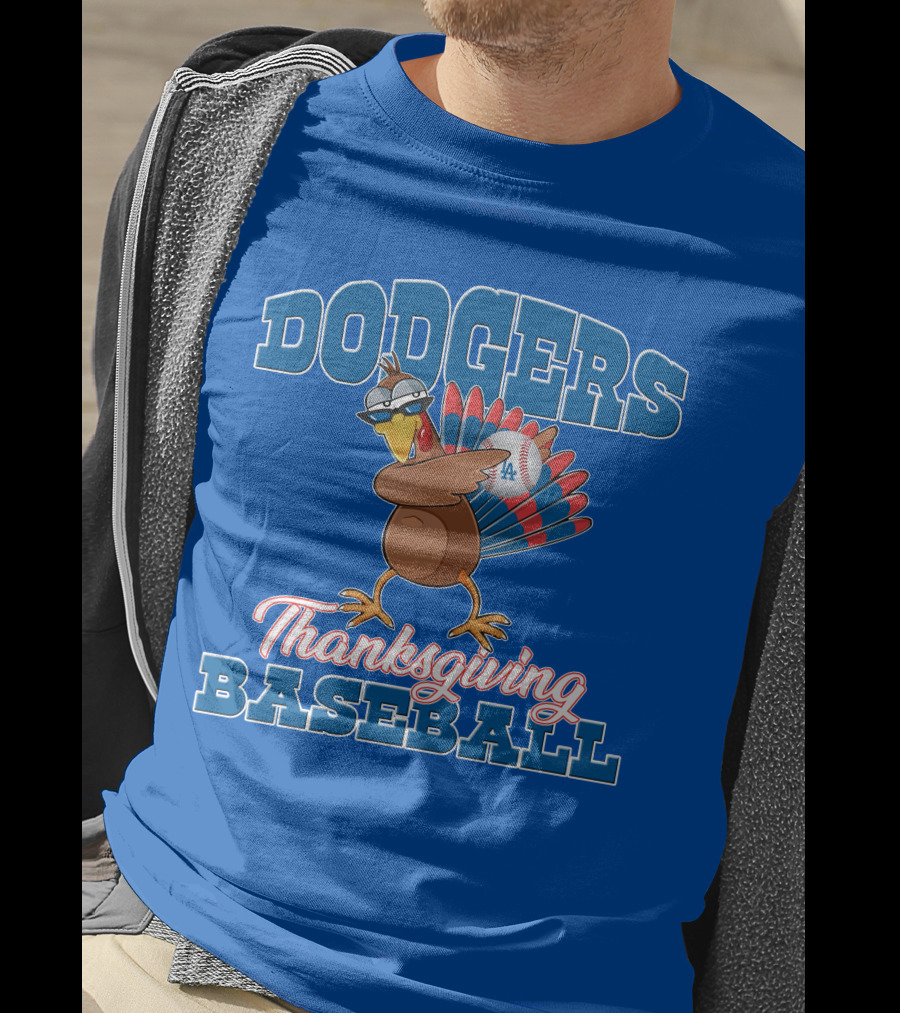 Dodgers Thanksgiving Baseball T-Shirt