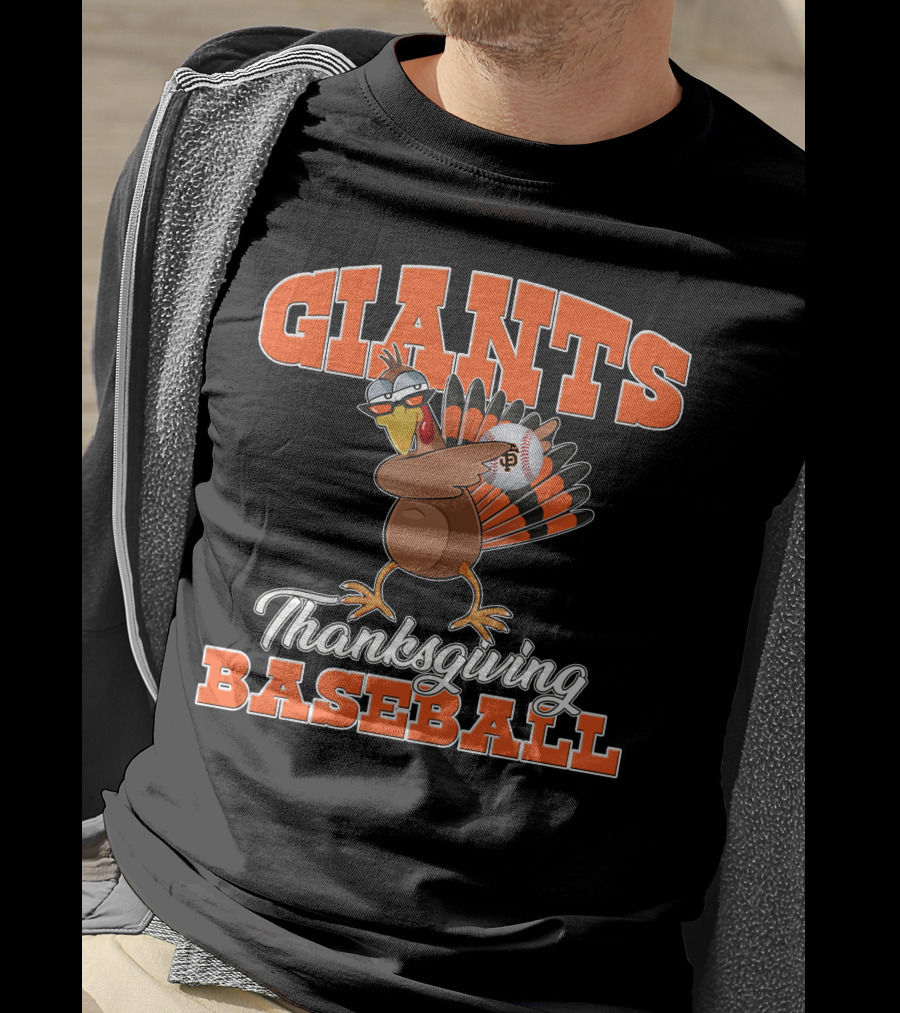 Giants Thanksgiving Baseball Turkey San Francisco T-Shirt