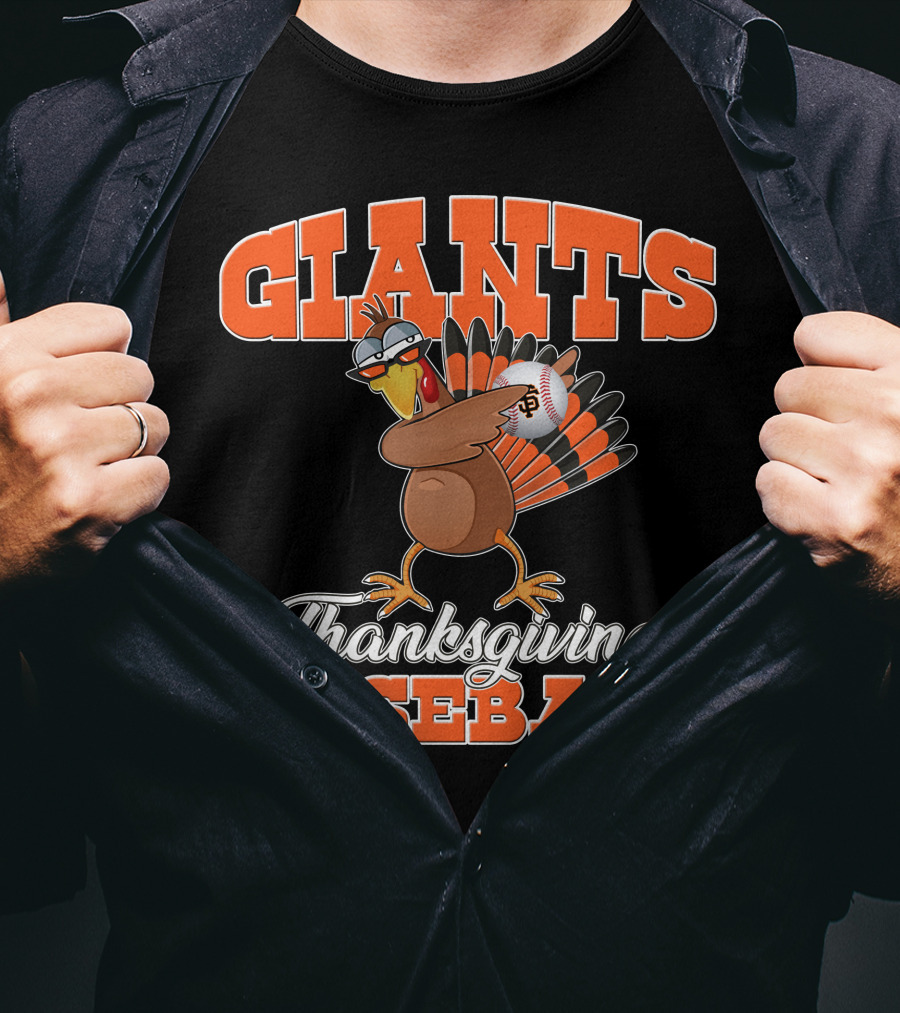 Giants Thanksgiving Baseball Turkey San Francisco T-Shirt