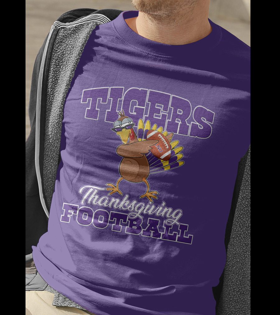 Tigers Thanksgiving Football LSU Turkey T-Shirt