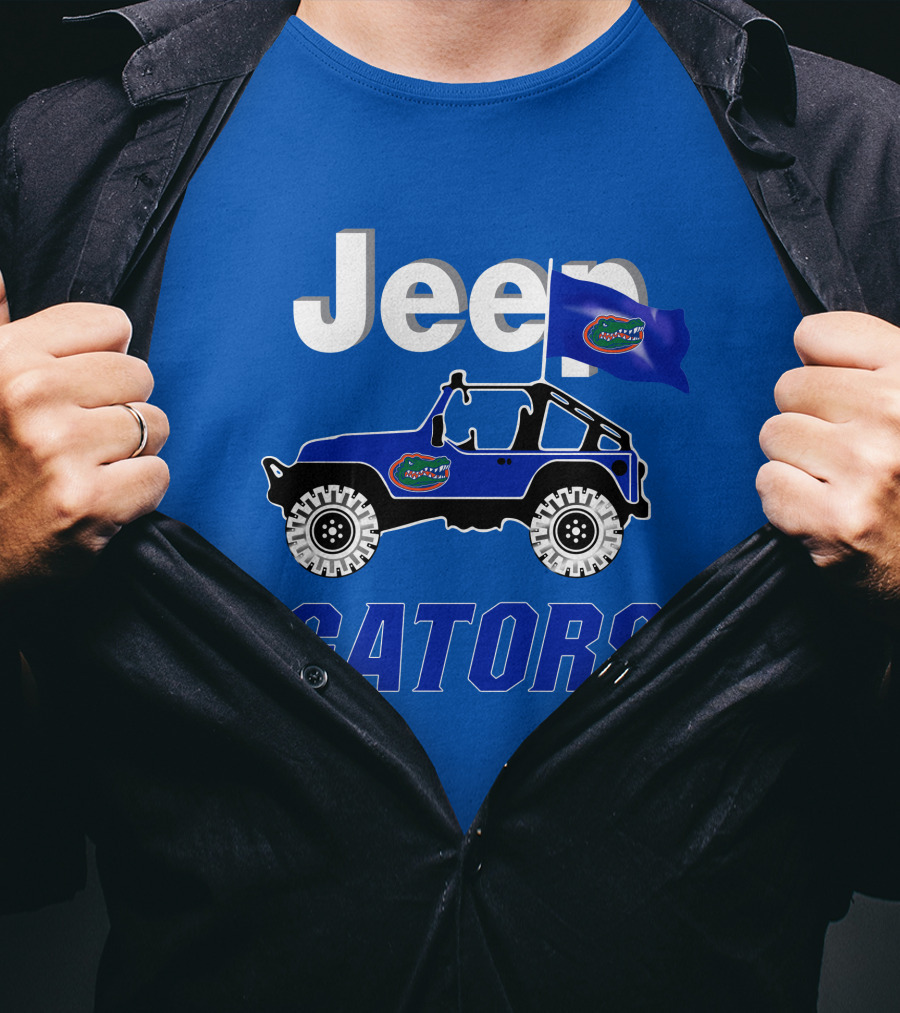 Jeep Florida Gators Flag Adventure T-Shirt