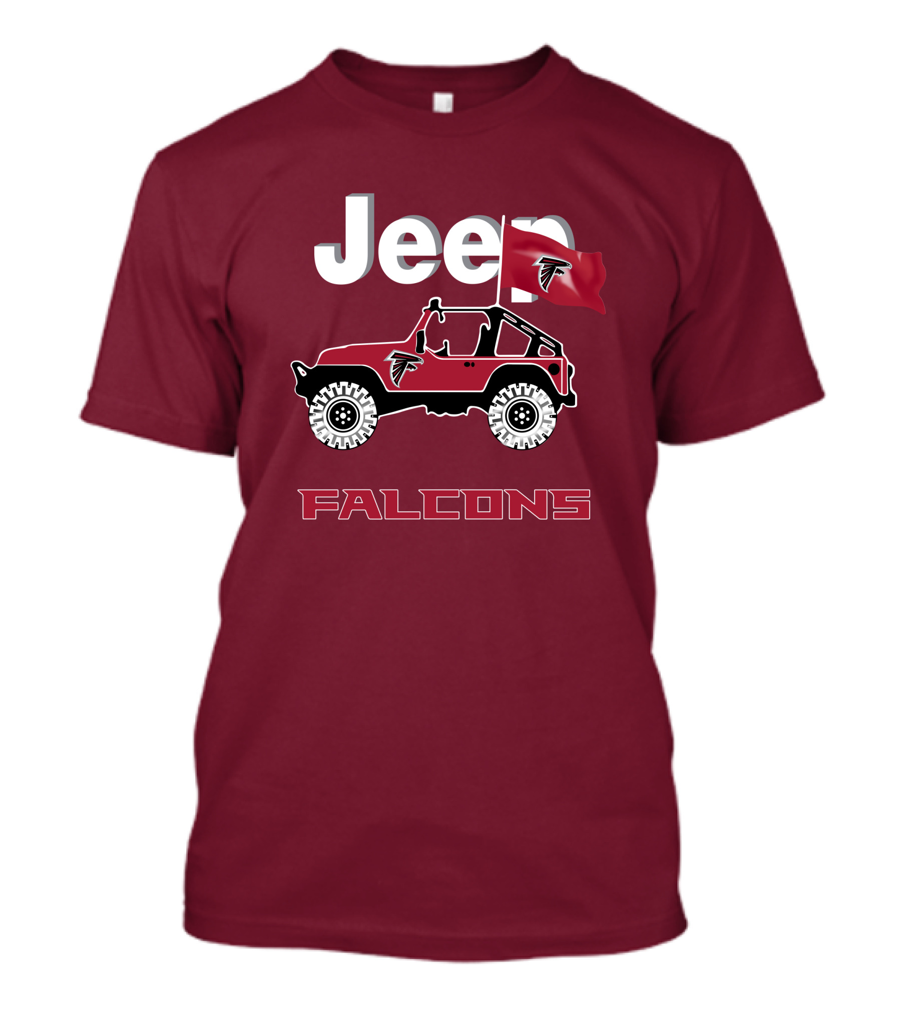 Jeep Falcons Truck Atlanta Falcons Are Coming T-Shirt