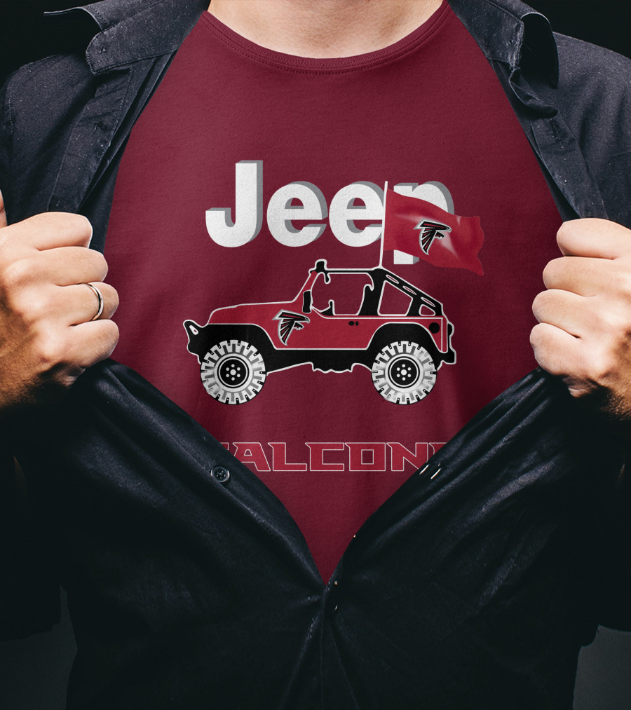 Jeep Falcons Truck Atlanta Falcons Are Coming T-Shirt