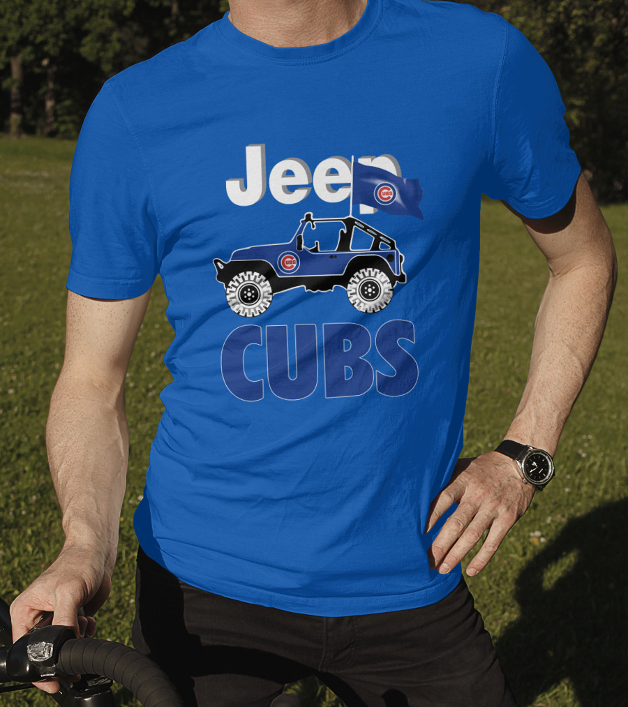 Jeep Cubs Coming Chicago Cubs Jeep T-Shirt