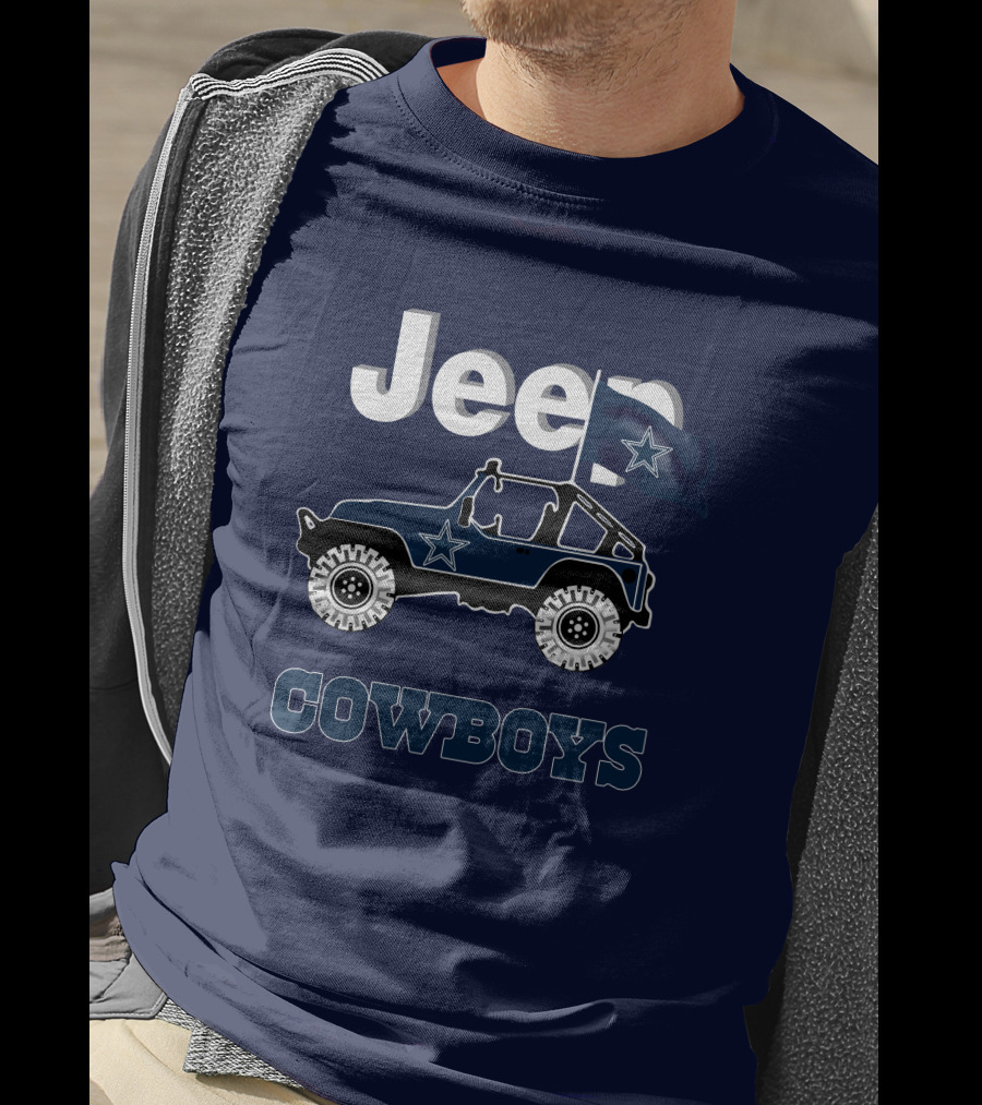 Dallas Cowboys Jeep Star Logo Flag T-Shirt