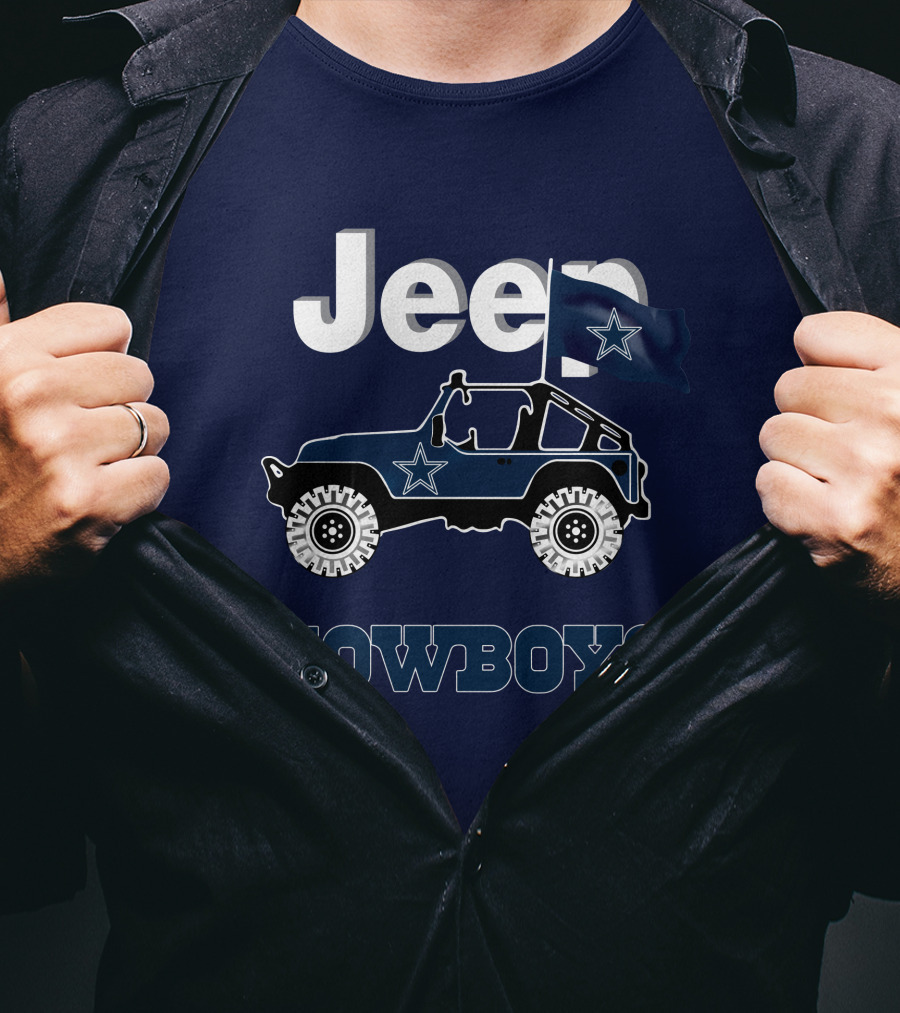 Dallas Cowboys Jeep Star Logo Flag T-Shirt