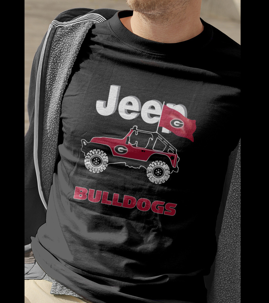 Georgia Bulldogs Jeep Flag Bulldogs T-Shirt