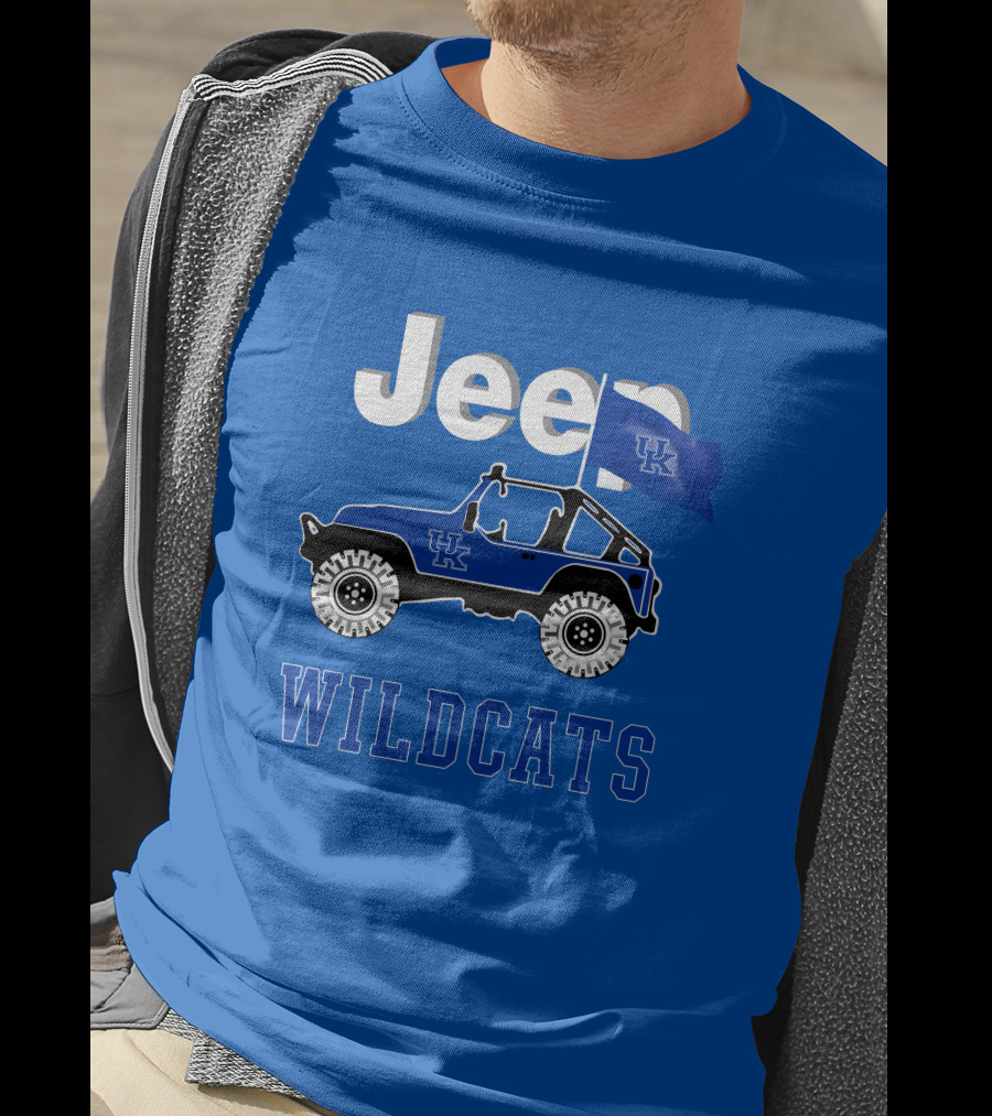 Jeep Kentucky Wildcats Flag Edition T-Shirt