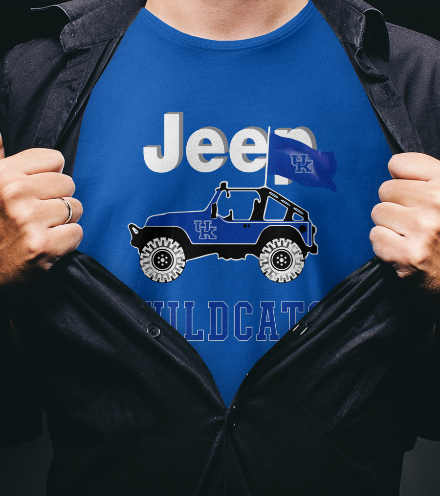 Jeep Kentucky Wildcats Flag Edition T-Shirt