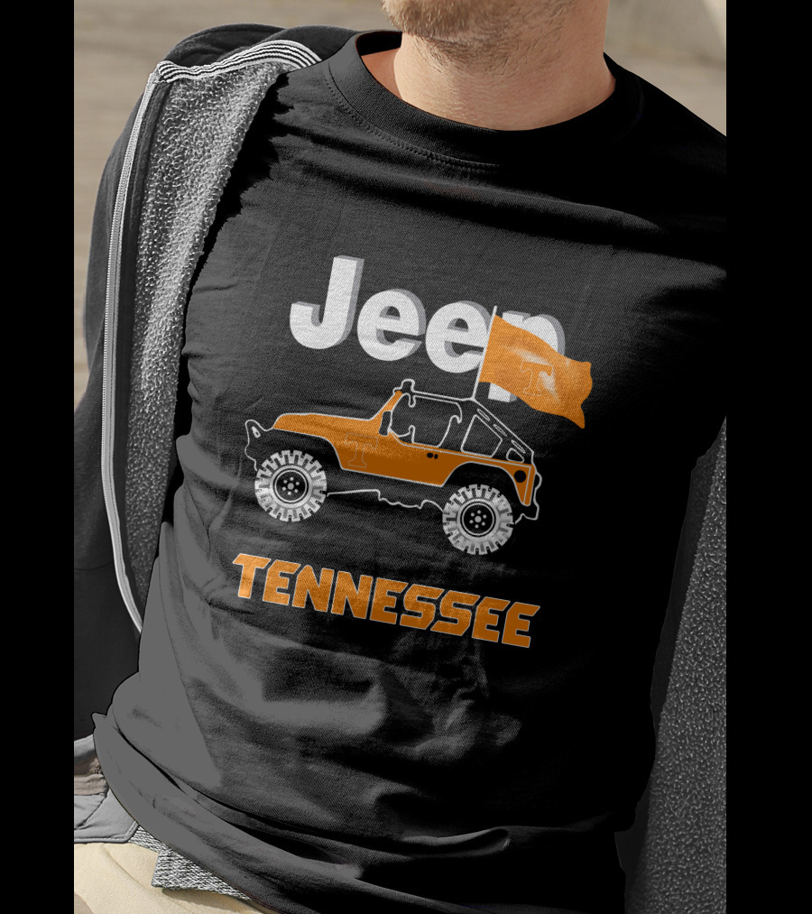 Jeep Tennessee Volunteers Orange Flag Edition T-Shirt