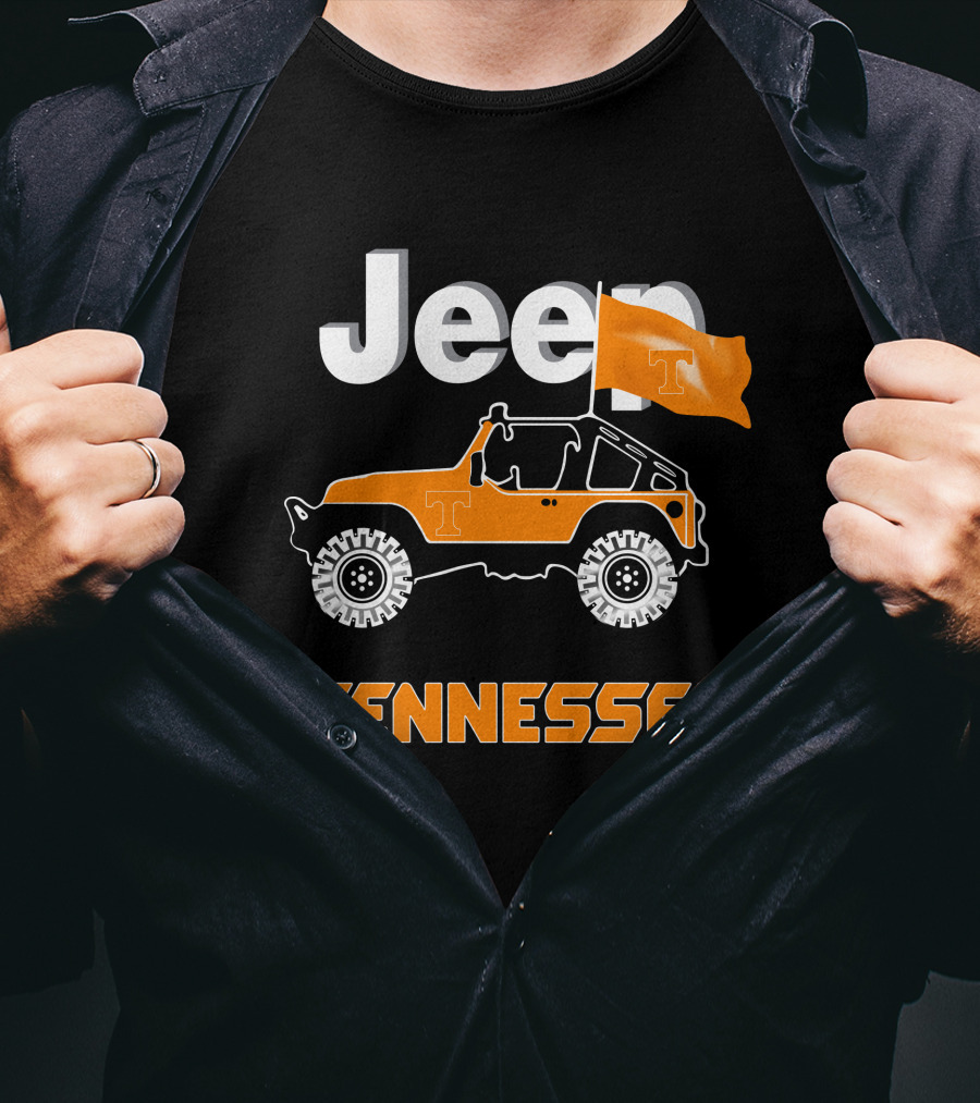 Jeep Tennessee Volunteers Orange Flag Edition T-Shirt