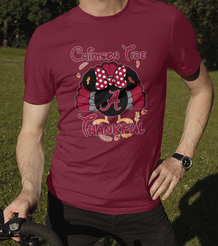 Crimson Tide Thankful Turkey Minnie A T-Shirt