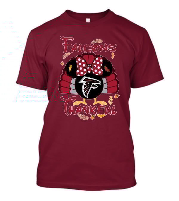 Falcons Thankful Minnie Thanksgiving Atlanta T-Shirt
