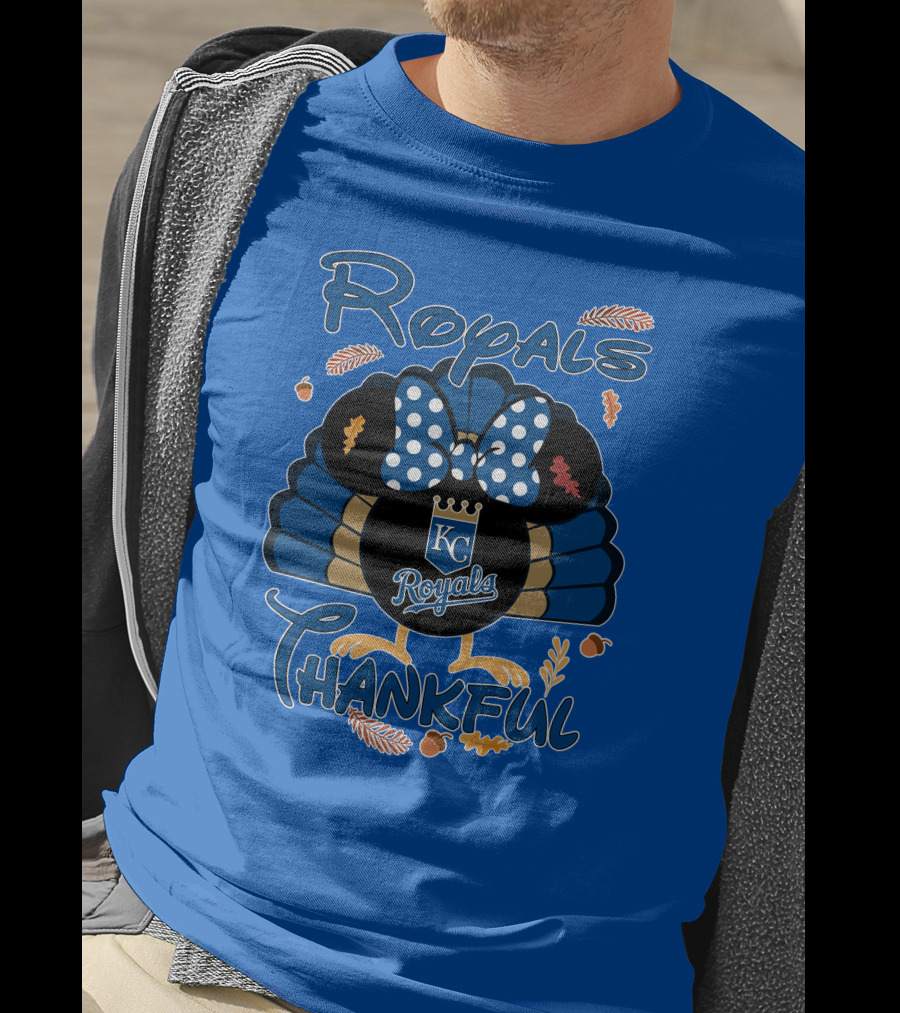 Royals KC Royals Thankful Thanksgiving T-Shirt