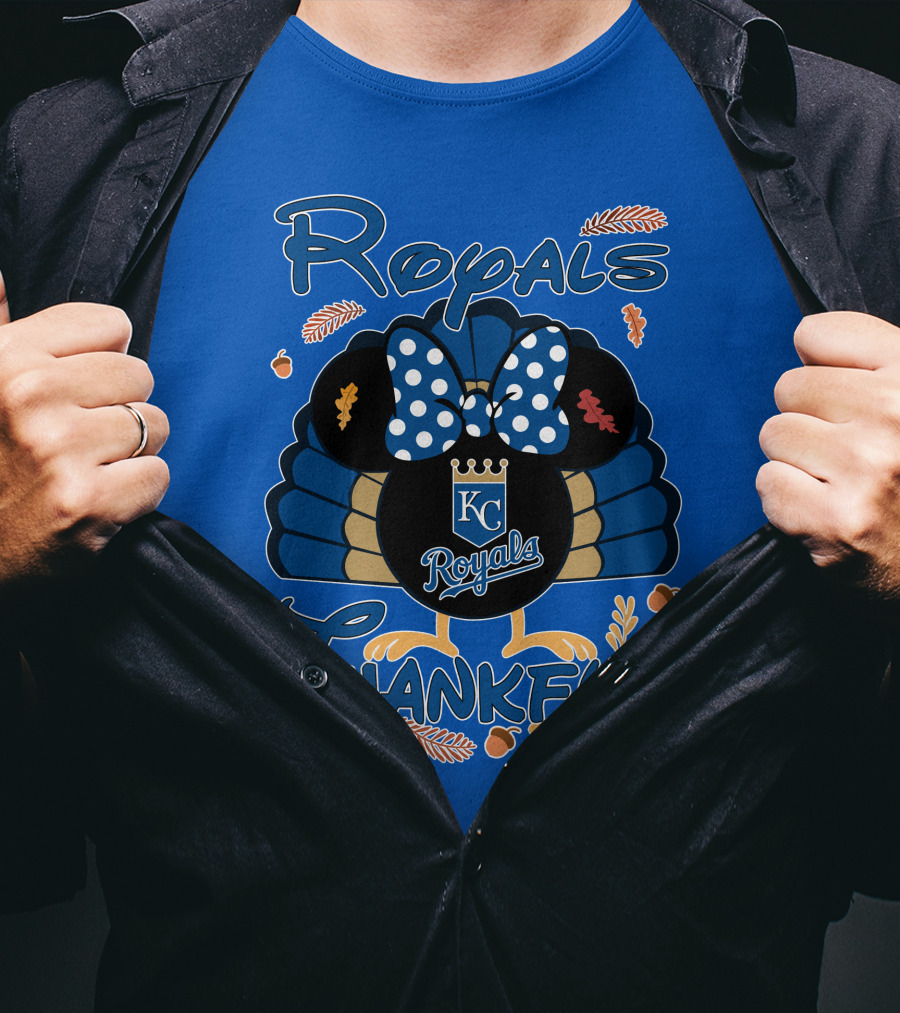 Royals KC Royals Thankful Thanksgiving T-Shirt