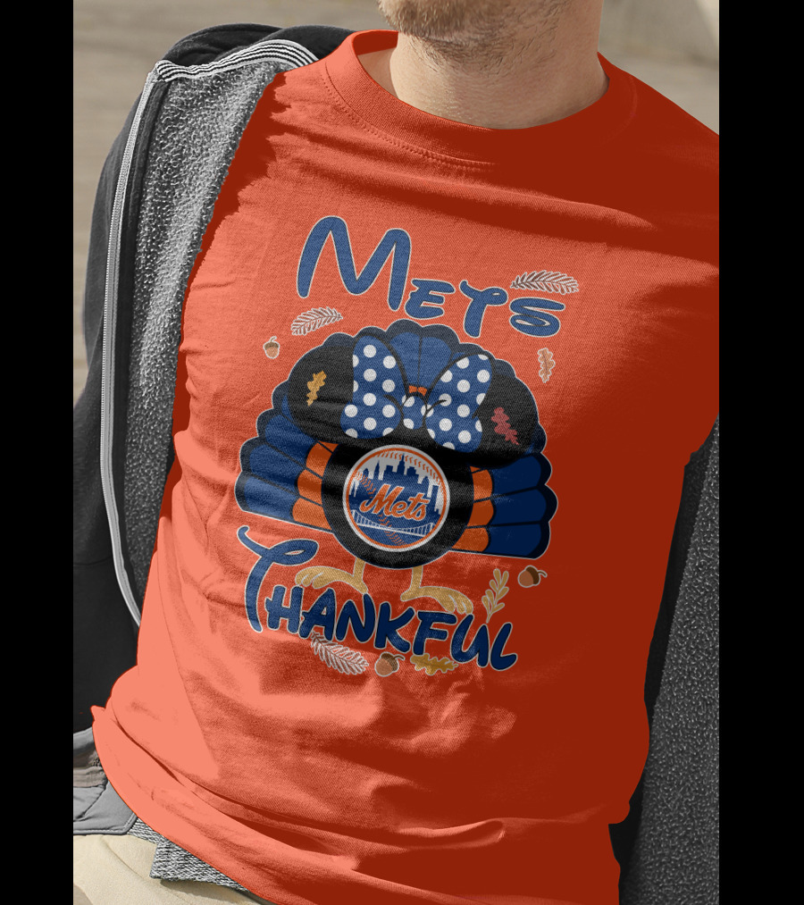 Mets Thankful Thanksgiving Minnie T-Shirt