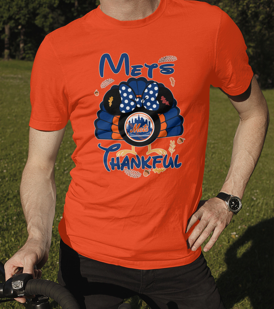 Mets Thankful Thanksgiving Minnie T-Shirt