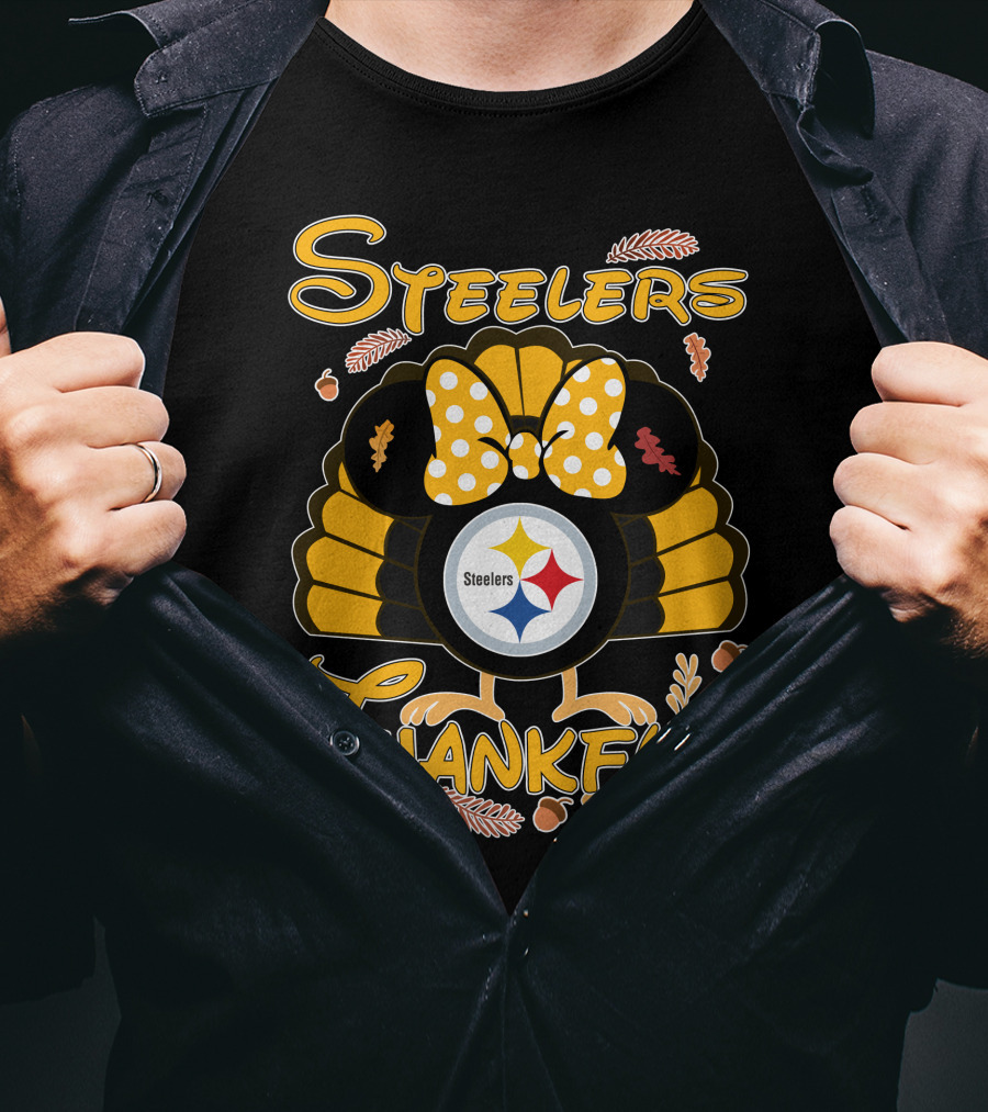Steelers Thankful Thanksgiving Minnie T-Shirt