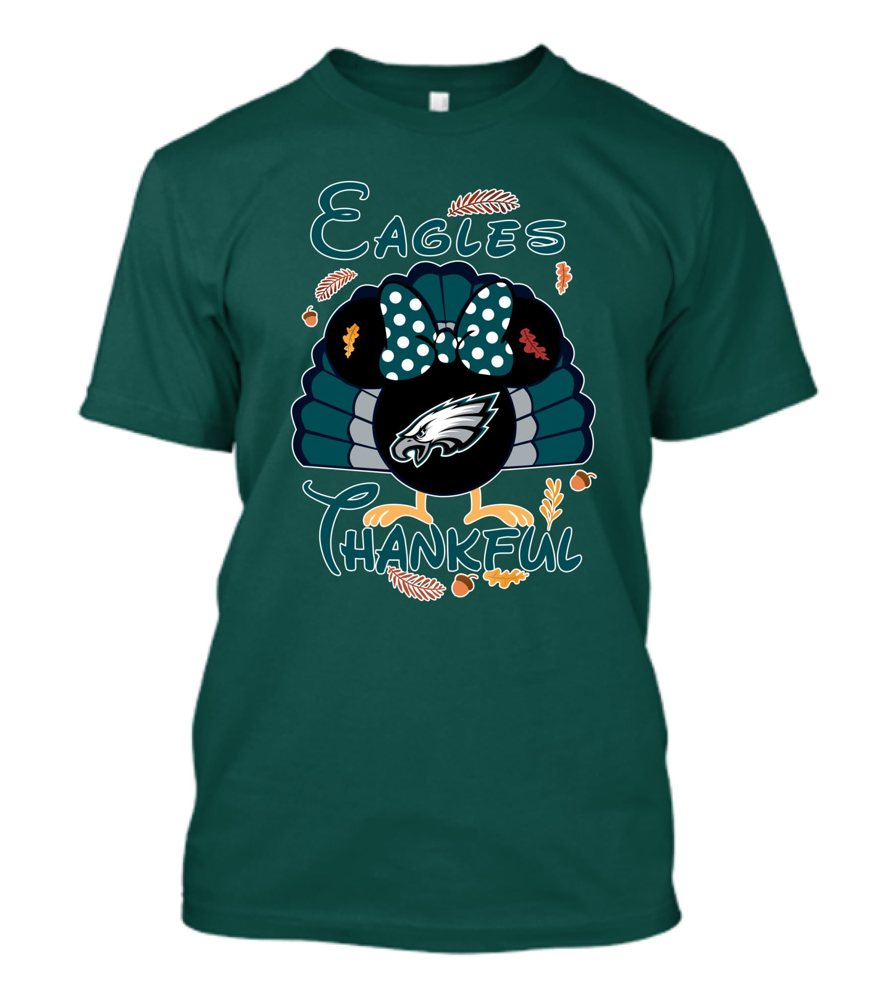 Eagles Thankful Philadelphia Minnie Thanksgiving T-Shirt