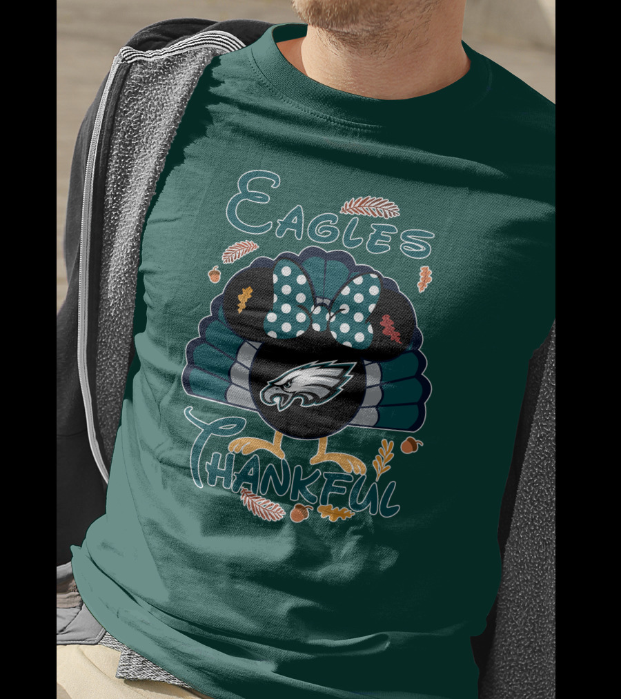 Eagles Thankful Philadelphia Minnie Thanksgiving T-Shirt