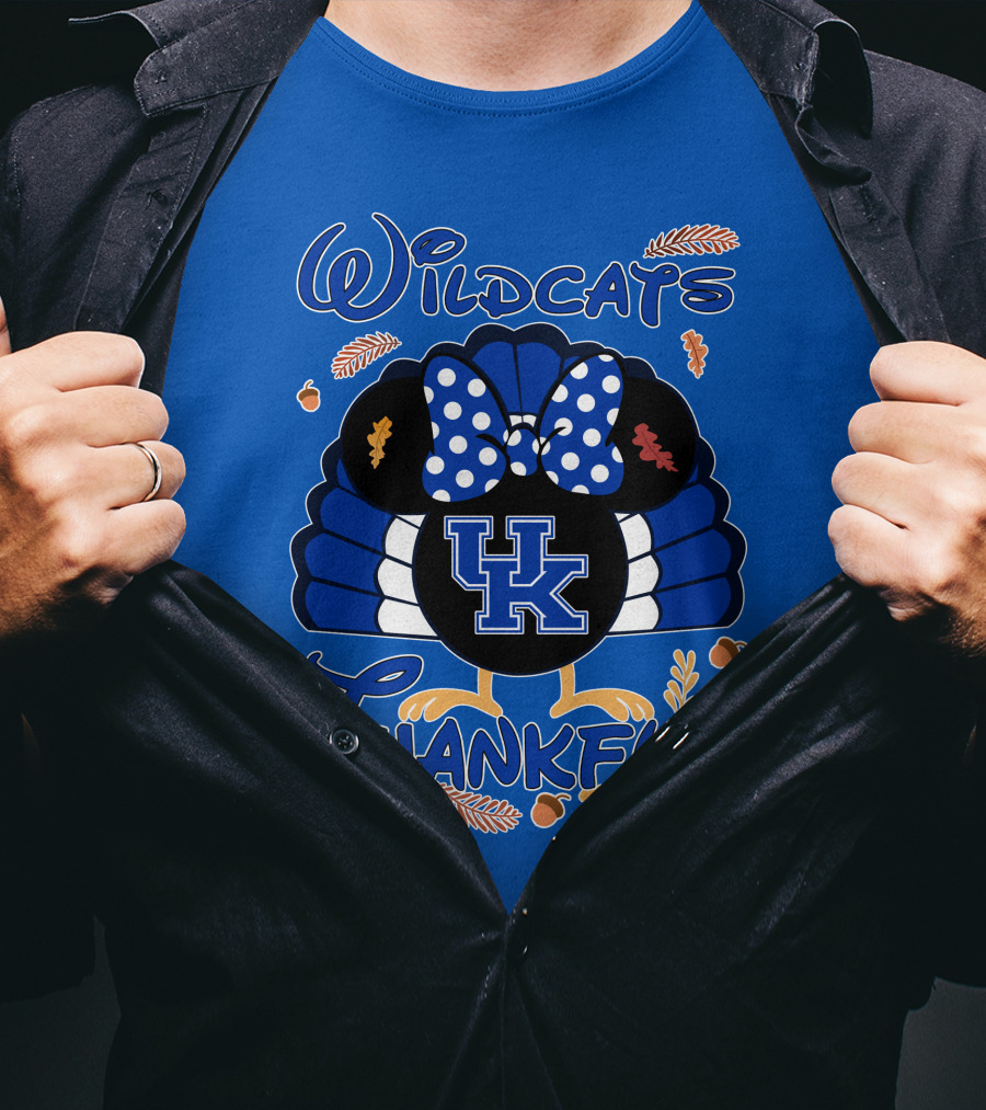 Wildcats Thankful UK Minnie Thanksgiving T-Shirt