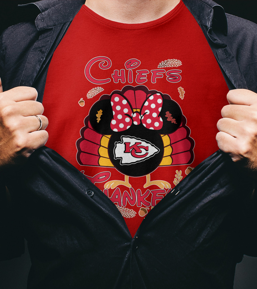Chiefs Thankful Kansas City Minnie Thanksgiving T-Shirt