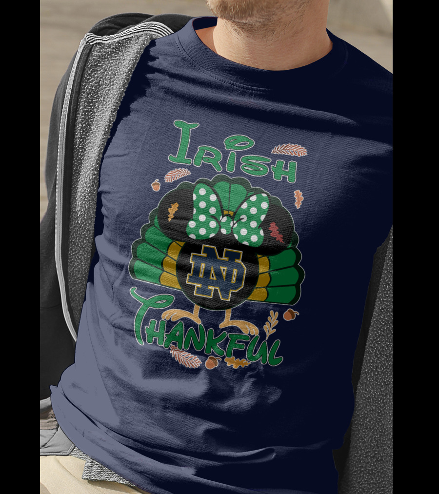 Irish Thankful ND Thanksgiving Minnie T-Shirt