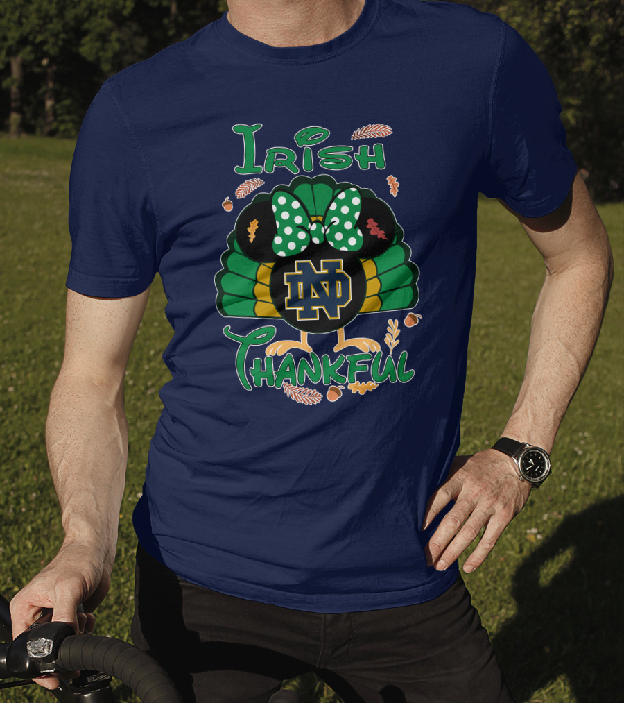 Irish Thankful ND Thanksgiving Minnie T-Shirt